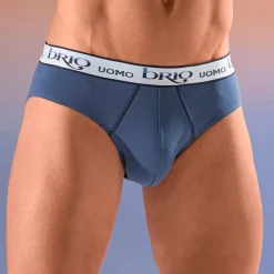 Herren brio Viererpack Slips mit Elastikbund