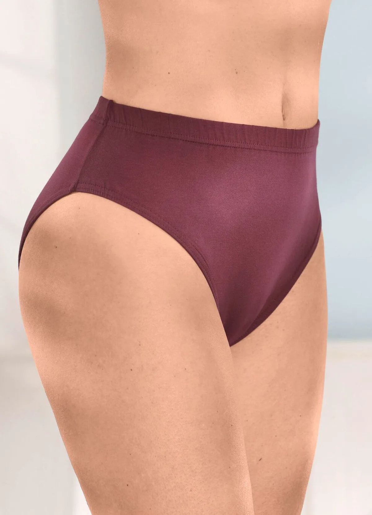Damen BADER Viererpack Slips mit Gummizug im Bund
