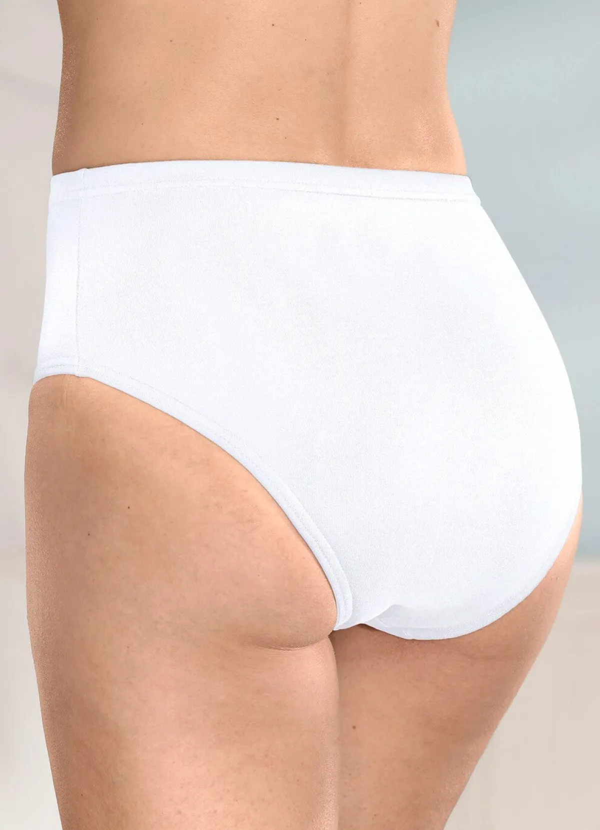 Damen BADER Viererpack Slips mit Gummizug im Bund