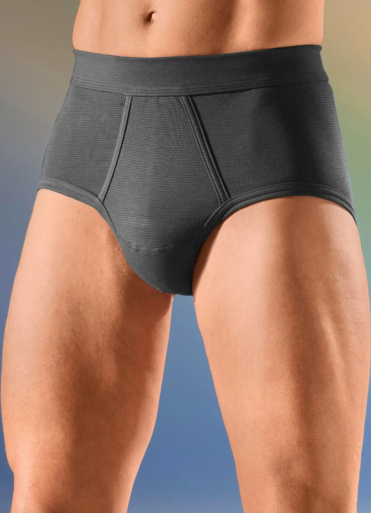 Herren BADER Viererpack Slips mit Softbund