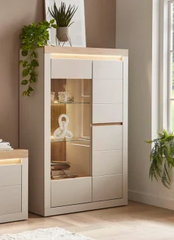 BADER Vitrine mit LED-Beleuchtung, 2-türig