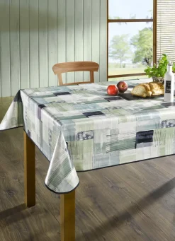 BADER Wachstuch-Tischdecke in Patchwork-Optik