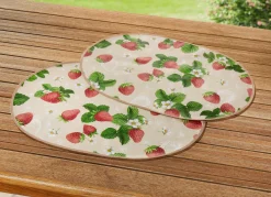 KLAUS MODELLE MADE IN GERMANY Wachstuch-Tischdecke mit frischen Erdbeer-Motiven