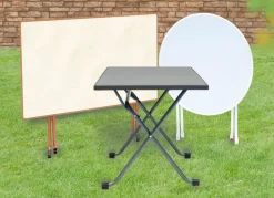 BADER Wetterfeste Klapptische von MFG Freizeitmöbel