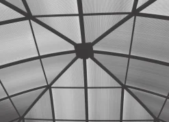 BADER Wetterfester Kuppelpavillon mit stabilem Gestell
