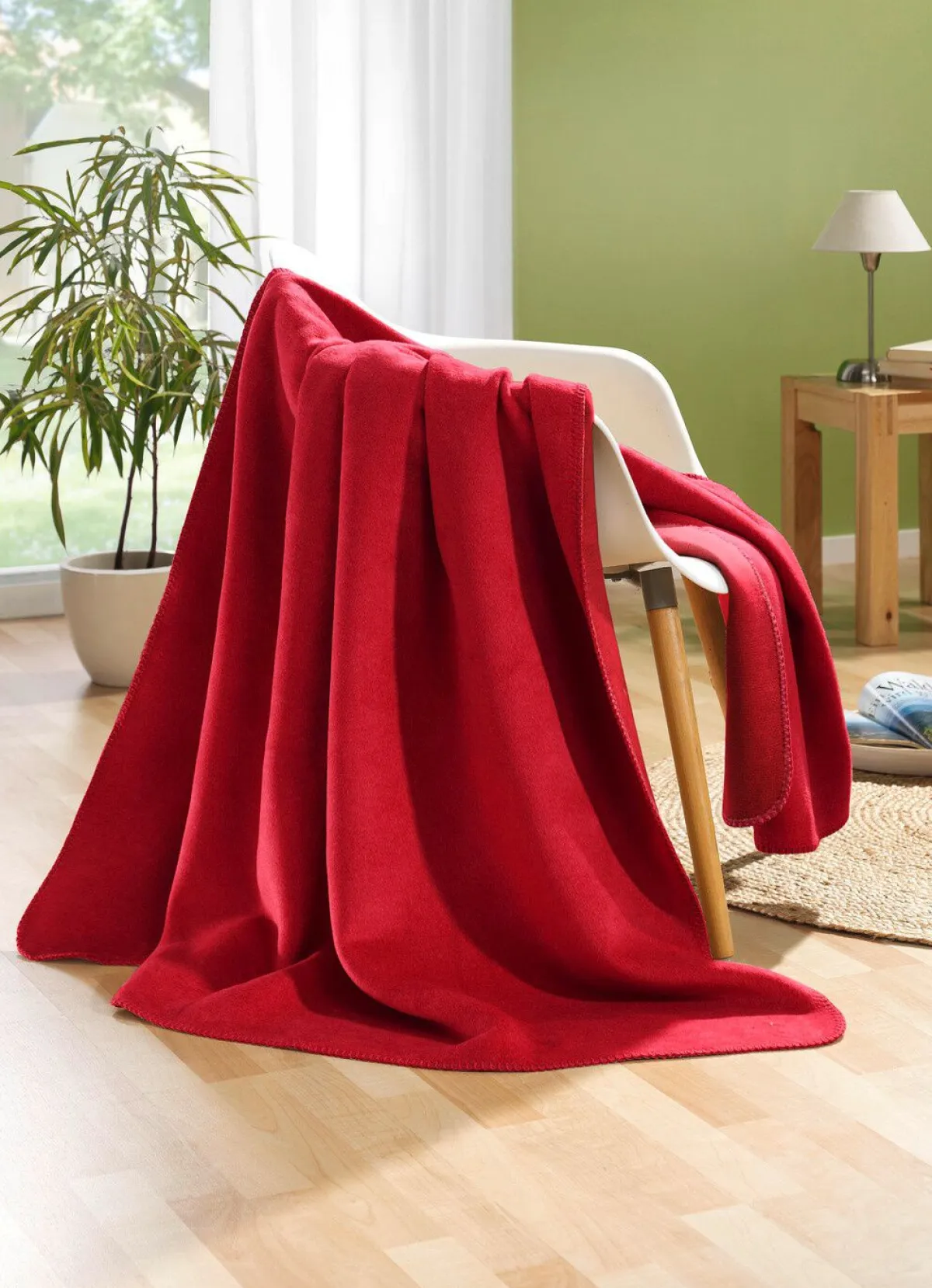 BADER Wohndecke mit Festonstich-Einfassung