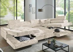 BADER Wohnlandschaft mit Bettfunktion und Bettkasten