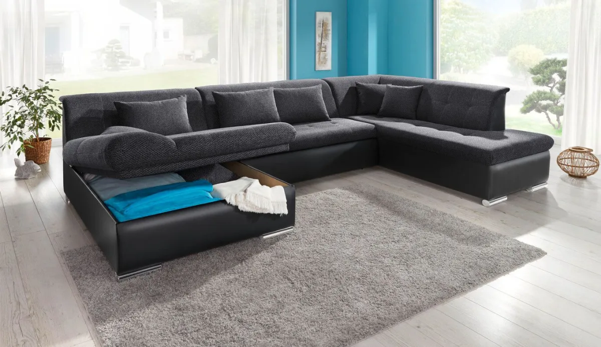BADER Wohnlandschaft mit Bettfunktion