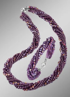 Damen BADER Wundervoll funkelndes Schmuck-Set, 2-teilig