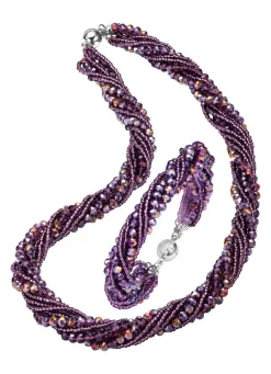 Damen BADER Wundervoll funkelndes Schmuck-Set, 2-teilig