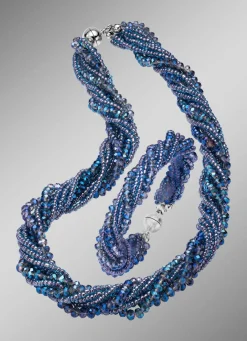 Damen BADER Wundervoll funkelndes Schmuck-Set, 2-teilig