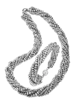 Damen BADER Wundervoll funkelndes Schmuck-Set, 2-teilig