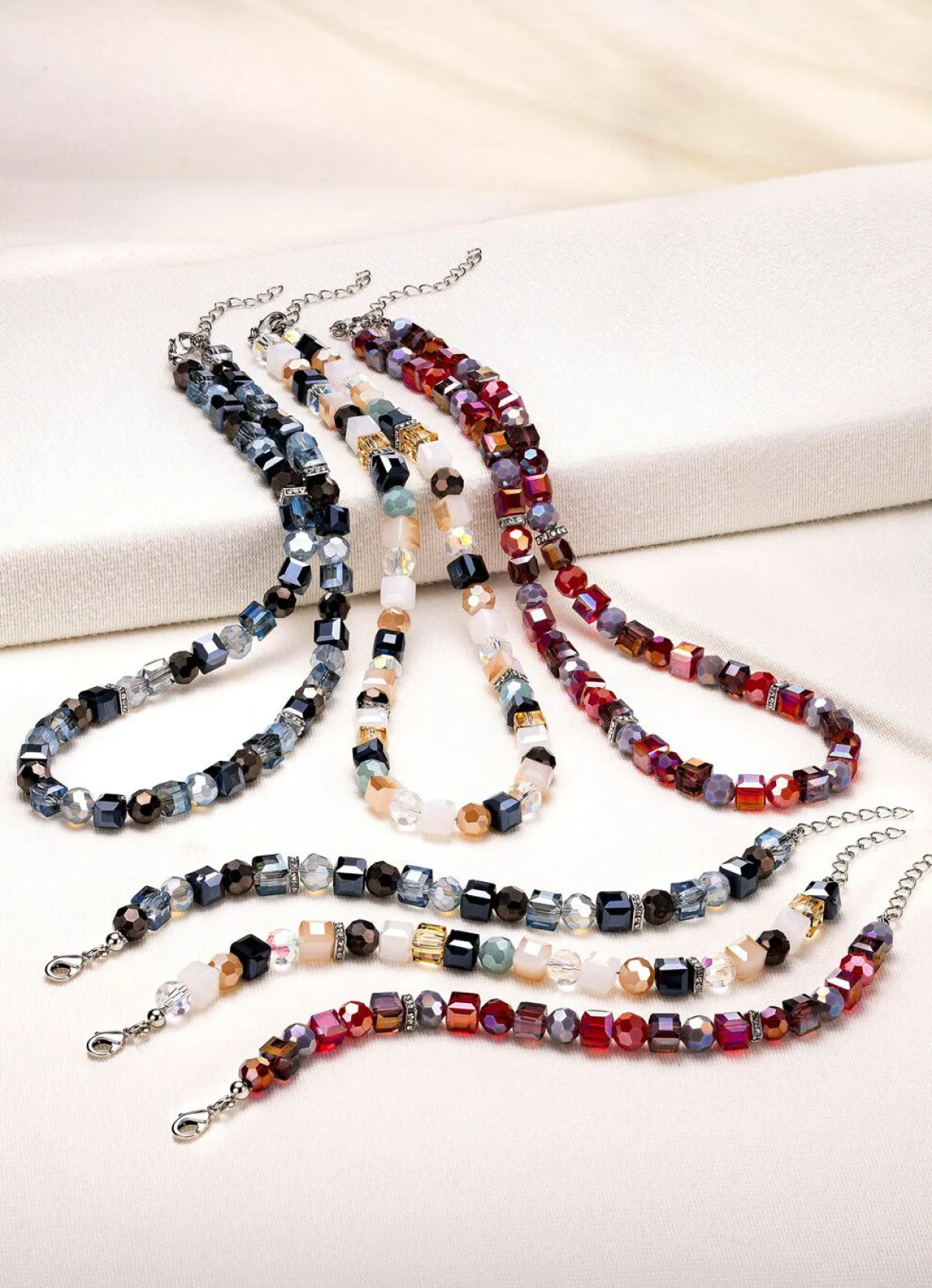 Damen BADER Wundervoll funkelndes Schmuck-Set, 2-teilig