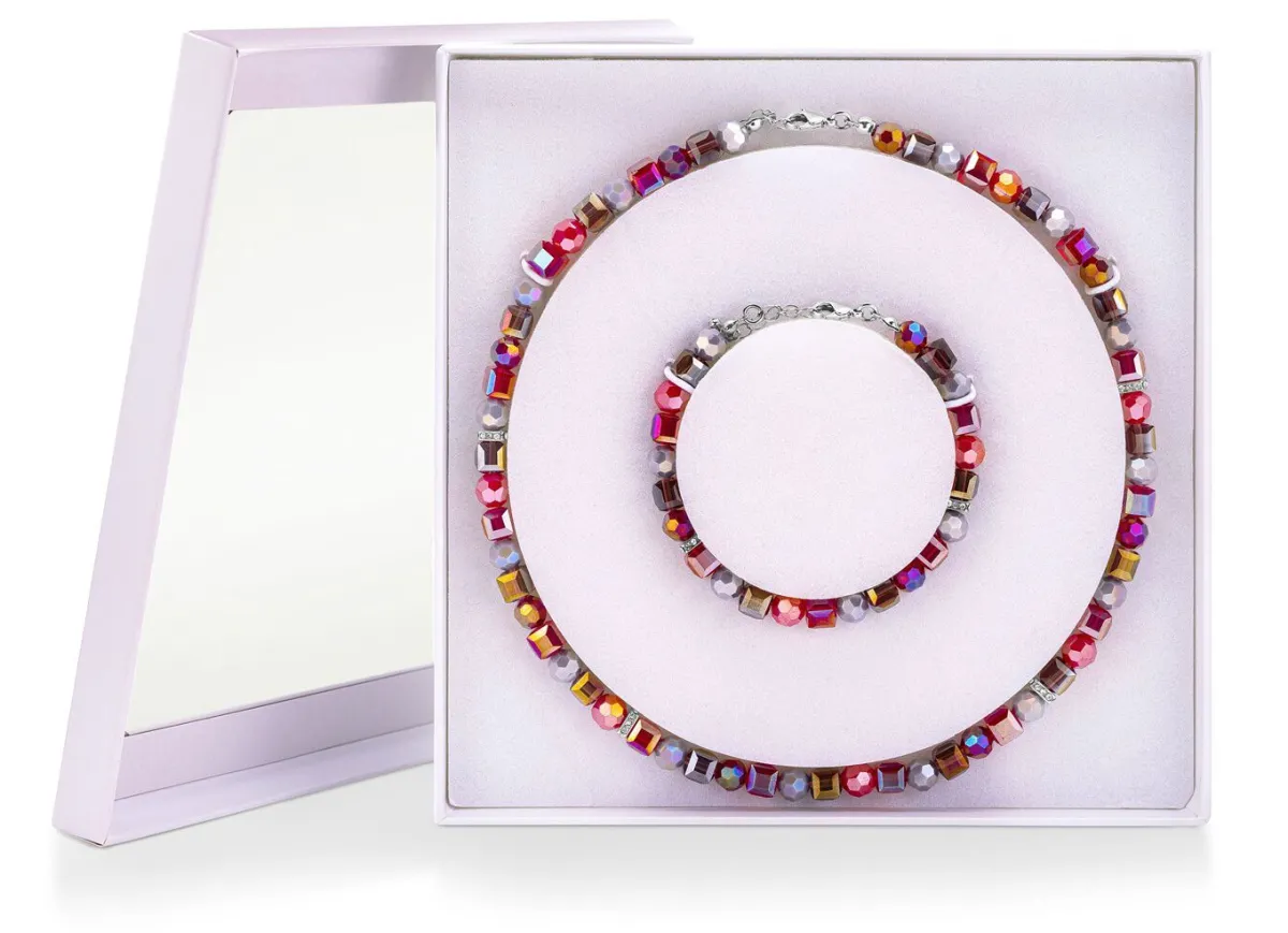Damen BADER Wundervoll funkelndes Schmuck-Set, 2-teilig