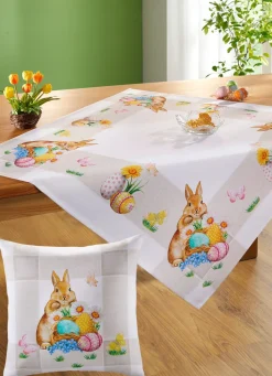 BADER Zauberhafte Tischdecke mit niedlichen Ostermotiven