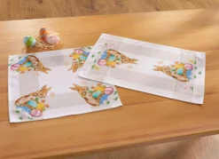 BADER Zauberhafte Tischdecke mit niedlichen Ostermotiven