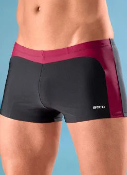 Herren BADER Zweierpack Badepants mit farbigen Einsätzen
