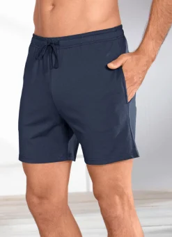 Herren BADER Zweierpack Schlaf-und Freizeitshorts mit BIO-Baumwolle