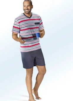 Herren BADER Zweierpack Shortys mit V-Ausschnitt und Brusttasche